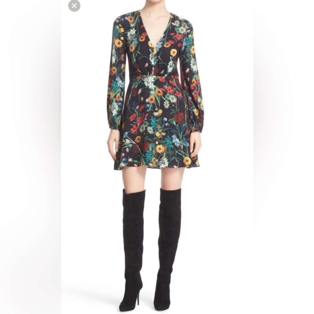 Alice + Olivia Black and Multicolor Dress